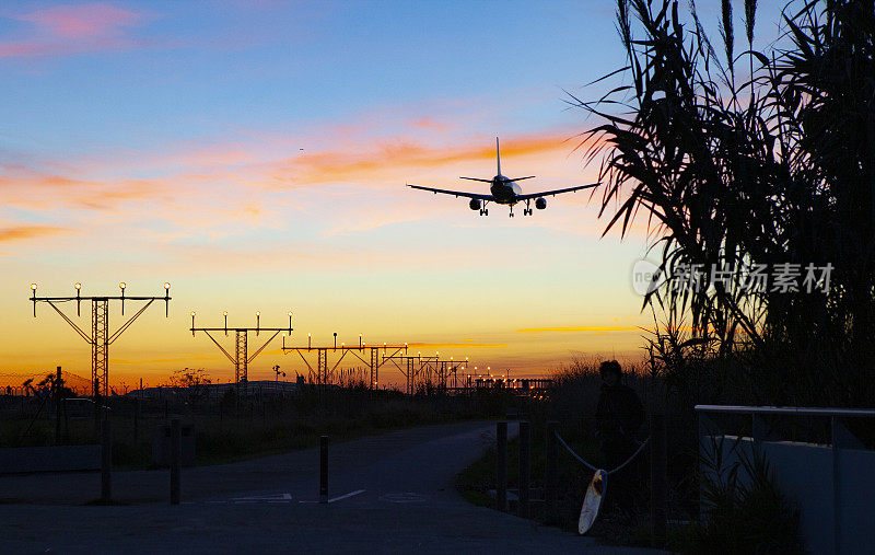 El Prat aeroport Pau Casals日落